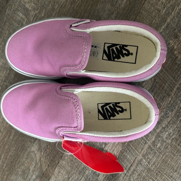 Vans Kids Pink Slip-On Shoes - Picture 4 of 6